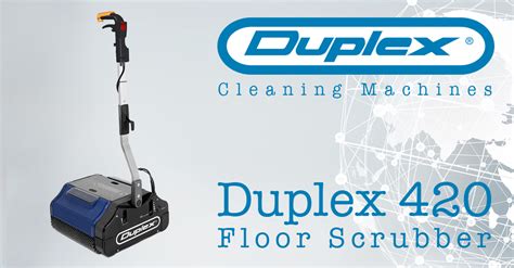 Duplex 420 Floor Scrubber Cleaning Equipment Steam Machines Vacuum