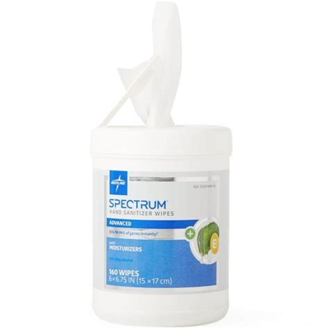 Medline Spectrum Adv Hand Sanitizer Wipe 6x675 960ct