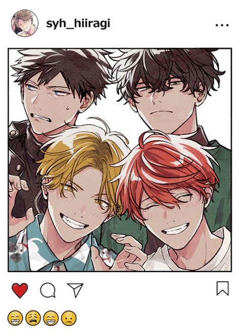 Satou Mafuyu Uenoyama Ritsuka Kashima Hiiragi And Yagi Shizusumi Instagram And 1 More Drawn