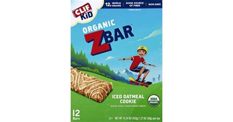 Clif Kid Zbar Organic Granola Bars Iced Oatmeal Cookie