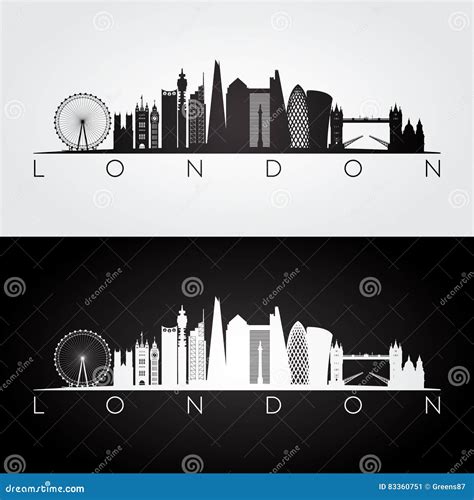 London Skyline Silhouette Png