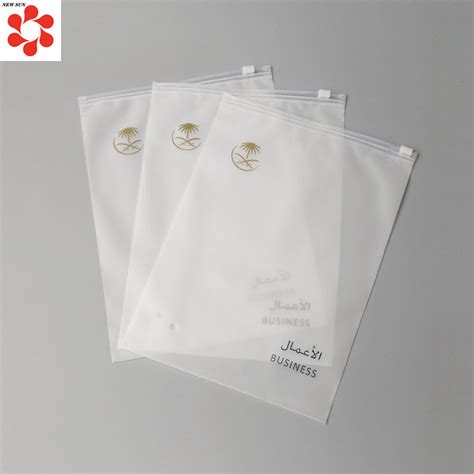 Custom Printed Cpe Packaging Bag With Slider Ziplock For Clothing