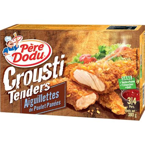 Aiguillettes de poulet panées Crousti tender Père Dodu 380 g La