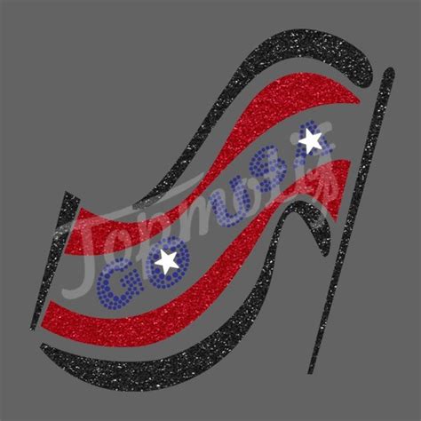 American Flag 4th Of July Glitter Iron On Transfers Iron On Transfer Rhinestone Transfers