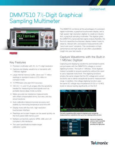 DAQ6510 Data Acquisition And Logging Multimeter System Keithley