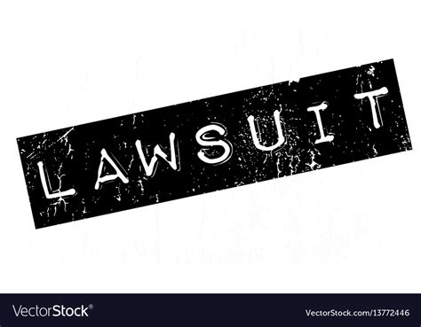 Lawsuit Rubber Stamp Royalty Free Vector Image