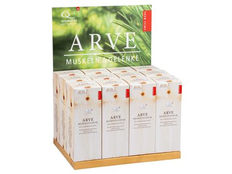 Aromalife Arve Muskelfluidum mit ätherischen Ölen Thekendisplay