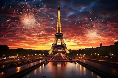 Premium Photo | France eiffel french national day the eiffel tower france day