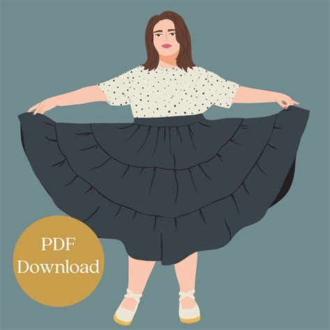 Alushas Tiered Skirt Pdf Sewing Pattern Download Plentyshop Lts