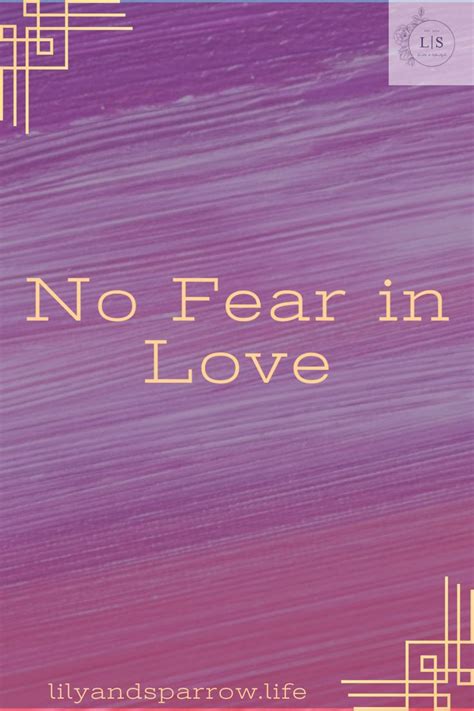 No Fear In Love Fear John Love Cast