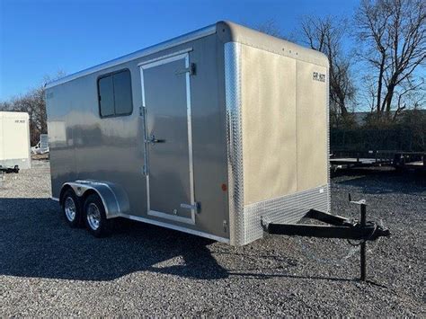 Car Mate 7 x 16 Enclosed Cargo Trailer - Sliding Windows