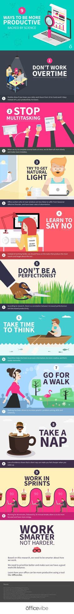 How To Increase Productivity At Work Infographic Self Development