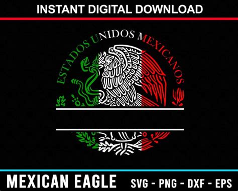 Mexican Eagle Svg Aguila Mexicana Mexican Eagle Decal Mexica