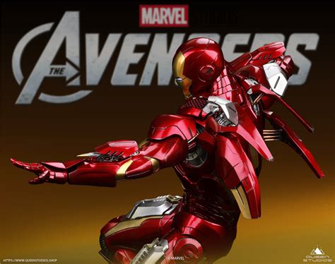 Queen Studio Marvel Iron Man Mark Resin Statue Devilness Toys