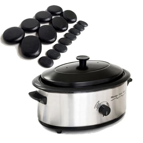 Hot Stone Kit Flat Basalt Stones Fernanda S Beauty Spa Supplies