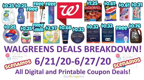 Walgreens Deals Breakdown 6 21 20 6 27 20 All Digital And Printable