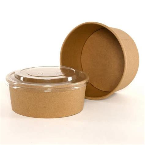 Pote Bowl Papel Kraft Reciclável 737 Ml 20 Conjuntos Wyda Pote