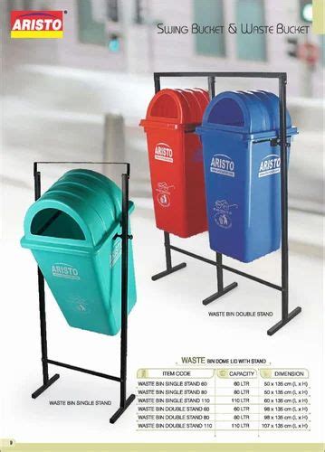 Aristo Dustbin 80 LitreHospital Swing Aristo Dustbin With Stand