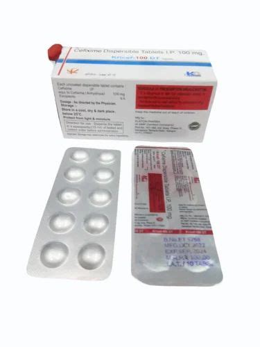 Cefixime Dispersible Tablets I P 100mg At Rs 900 Box Zifi 200mg