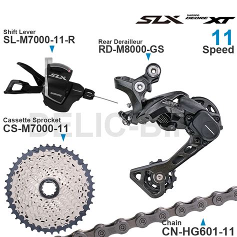 Shimano SLX DEORE XT M7000 11speed Groupset With SL M7000 Shifter And