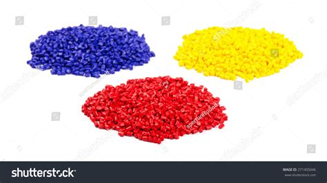 Colourful Plastic Granules On White Background Stock Photo Edit Now