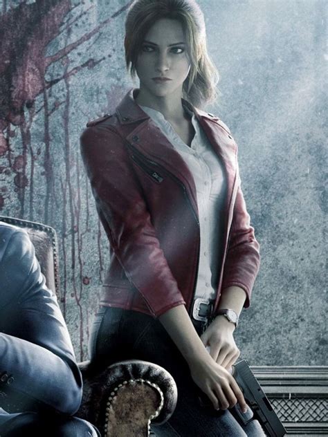 Resident Evil Claire Redfield Red Leather Jacket Shop Your Series