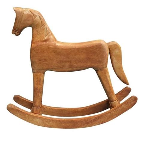 Objets D Coratifs Cheval Bascule En Bois Sculpt Pi Ce Artisanat