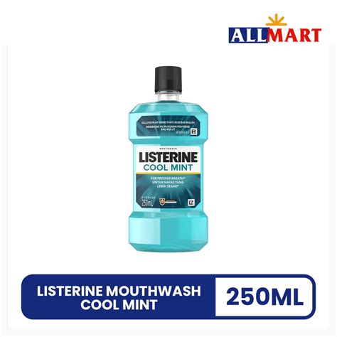 Listerine Mouthwash Cool Mint 250ml Shopee Philippines