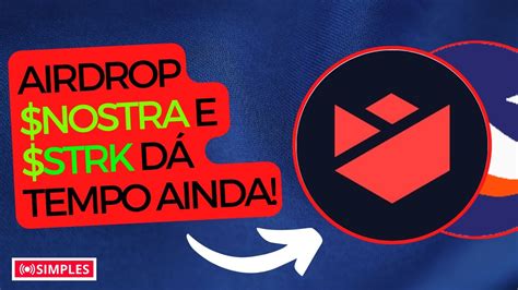 Airdrops Na Starknet Tempo Nostra E Strk Ainda D Starknet