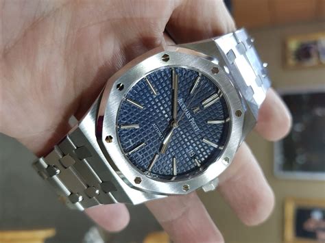 Audemars Piguet Royal Oak 41mm Blue Dial 15400 - SWISS HOUR