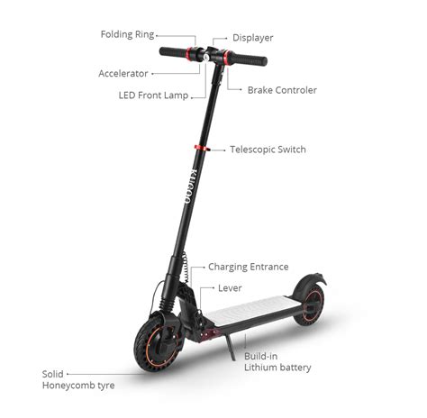 KUGOO S1 Plus Electric Scooter 350W Motor 7 5Ah Black