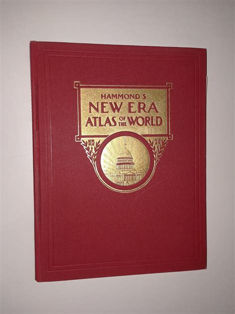 Hammonds New Era Atlas Of The World With Large Map Vg Hardcover