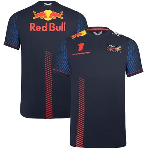 T Shirt Quipe Oracle Red Bull Racing Max Verstappen Maillots