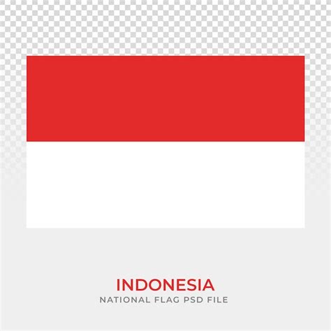 Premium PSD | National flag of indonesia