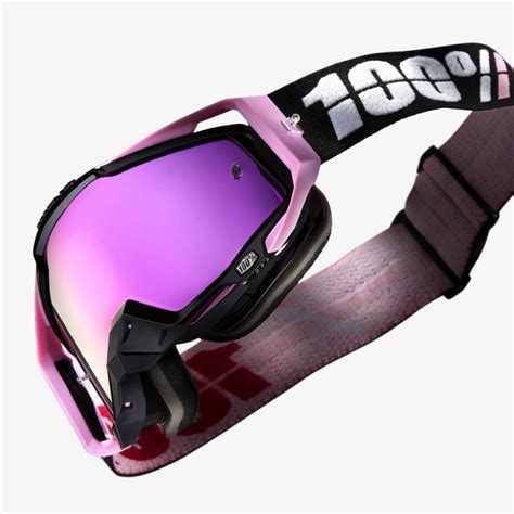 Masque Cross 100 Racecraft Floyd Miroir Rose FX MOTORS