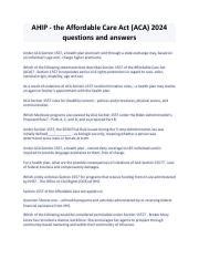 Understanding ACA Section 1557 Questions Answers For Students