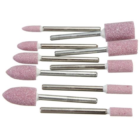 Buy 10pcs Set Abrasive Mounted Stone For Dremel Rotary Tools Grinding