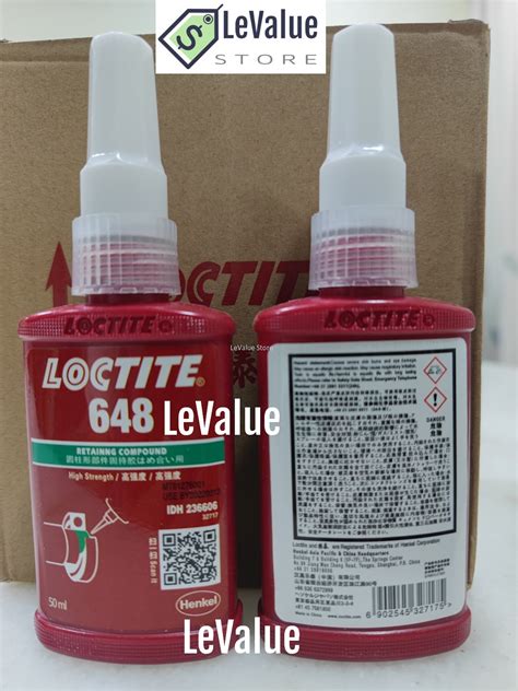 New Ready StockLOCTITE 648 Retaining Compound High Strength 50ml