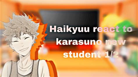 Haikyuu React Karasuno New Student 1 2 Animebunga YouTube