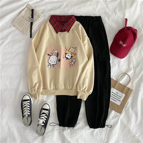 Conjunto de otoño para mujer Sudadera de manga larga y pantalones