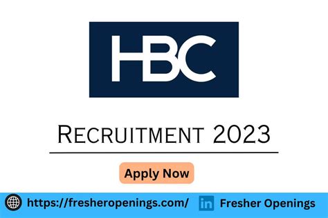 HBC Off Campus Drive 2023 Hiring Freshers As Trainee