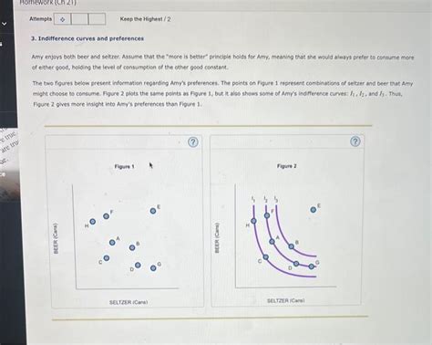 Solved Indifference Curves And Preferences Amy Enjoys Chegg