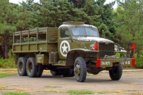 Gmc Cckw Flatbed Truck Us Army Editorial Stock Photo Image