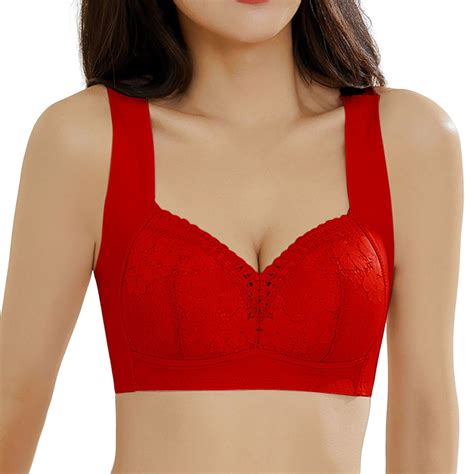 Women Bra Comfortable Sexy Large Chest Small Underwear Thin Wireless Large Size Bra Shrink Bra