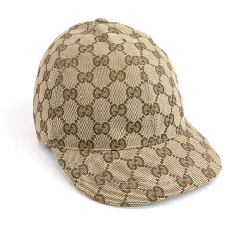 Gucci Junior Gg Canvas Baseball Cap Beige Onu