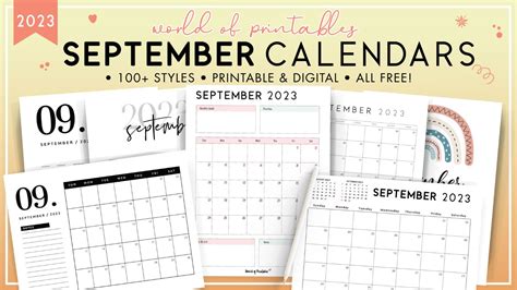 September 2022 Calendar Printable Pdf