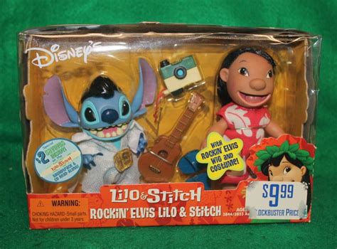 Disney's Lilo & Stitch Rockin' Elvis Lilo & Stitch 2002 Figures Hasbro New Rare | #4577929596