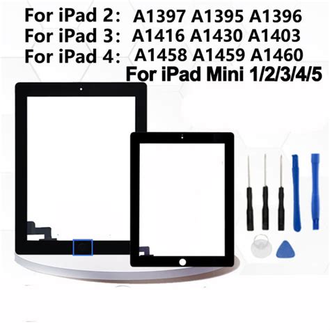 Touch Screen For IPad Mini 1 2 3 4 5 IPad 2 3 IPad4 A1416 A1430 A1403