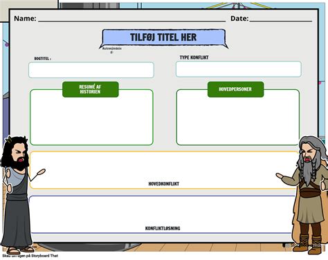 Typer Af Konfliktarbejdsark I Litteratur Storyboardthat