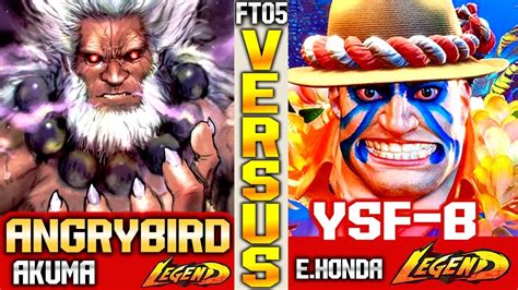 SF6 Best Akuma AngryBird Vs YSF B E Honda High Level YouTube